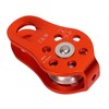 Rock Climbing Pulley Fixed Sideplate Single Sheave Pulley Orange Lift