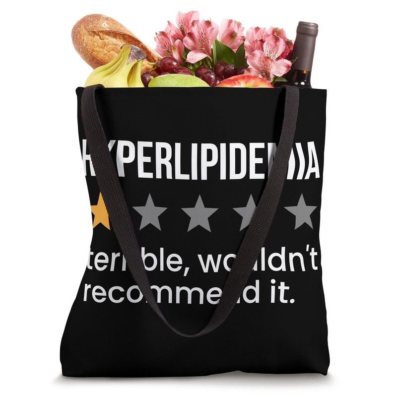 Hyperlipidemia One Star Rating High Cholesterol Awareness Tote Bag