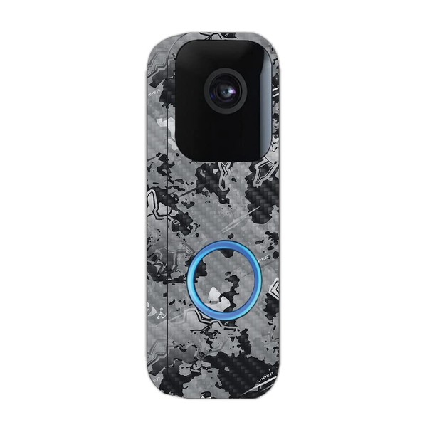 MightySkins Carbon Fiber Skin Compatible with Blink Video Doorbell -