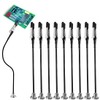NHPY Pack of 10 Magnetic Helping Hands Soldering Aid Third Hand Soldering with Flexible Gooseneck Metal Arms, Magnetic Soldering Station Helping Hand Model Making Accessories for Soldering Jewellery,