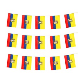 Ecuador Flag Ecuadorian Flag, Small String Ecuador Flags Mini Ecuadorian Flags Banner, Used for Party School Sports Events Patriotic Festival Decorations