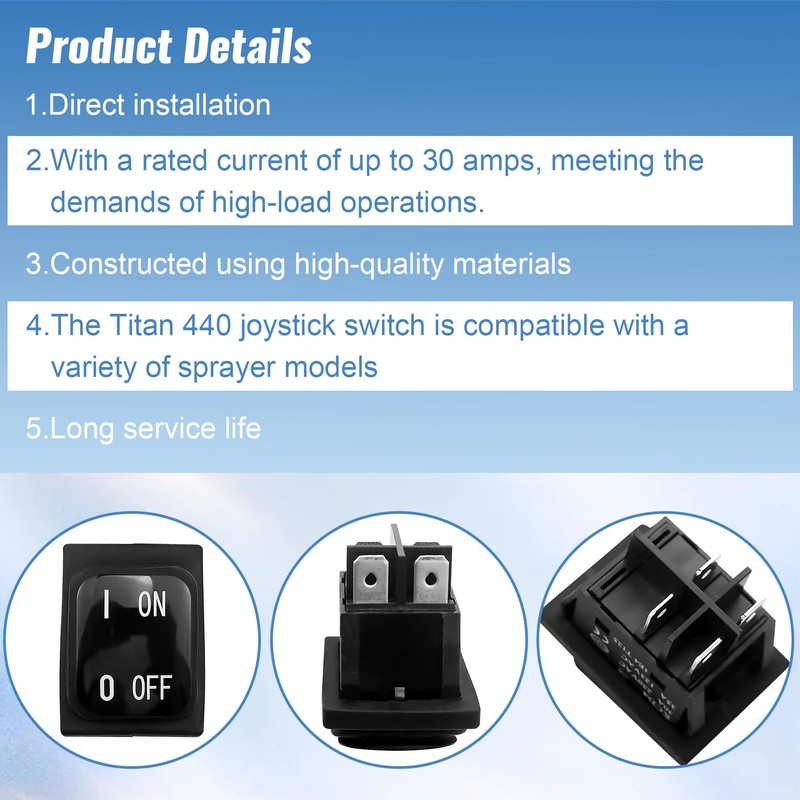 704-380 Rocker Switch Fit for Titan 440 Electric Airless Paint