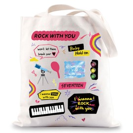 BWWKTOP - Bolso de mano para amantes del K-Pop, regalo para amantes de la música, bolsa de hombro inspirada en el K-Pop Band Merchandise, Rock With