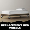 King's Brand Heavy Duty Caster Wheels for Bed Frame ~Set