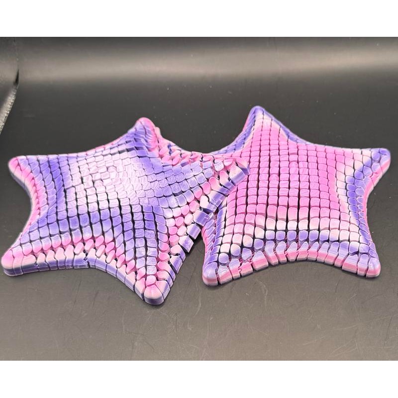 Articulating Chubby Starfish Fidget Figurine - Color: Mystery Rainbow, Size: