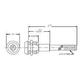 Chicago Lock Vending Lock CSA4107