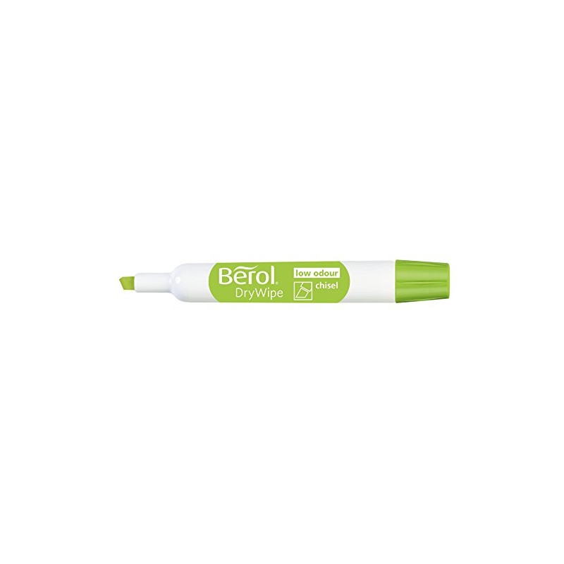 Berol Dry Wipe Whiteboard Marker Pens Chisel Tip Assorted Colours