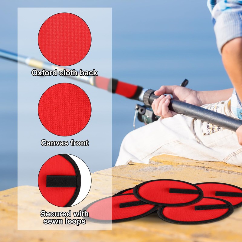BOXOB 10pcs Fishing Rod Hook Lure Covers, Easily See Bait