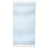 Victoria's Secret Victoria Secret Beach Blanket Blue White Stripe Fringe