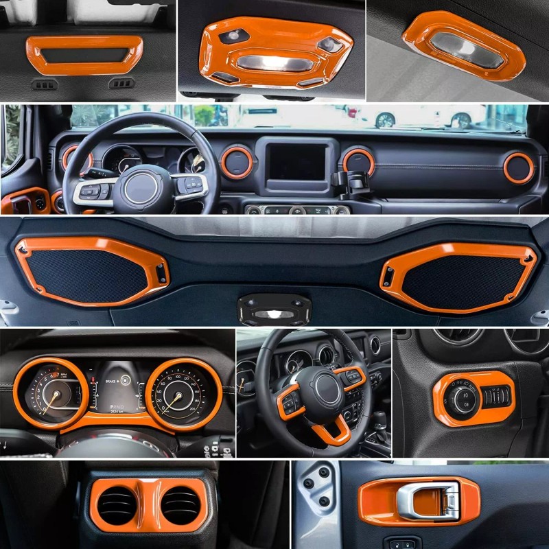 Bonbo 21PCS Full Set Interior Decoration Trim Kit for 2018-24