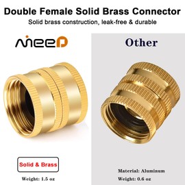 AINEED Female to Female Hose Adapter, Garden Hose Repair Kit, 3/4" Hose Adapter Connector, 2 Packs