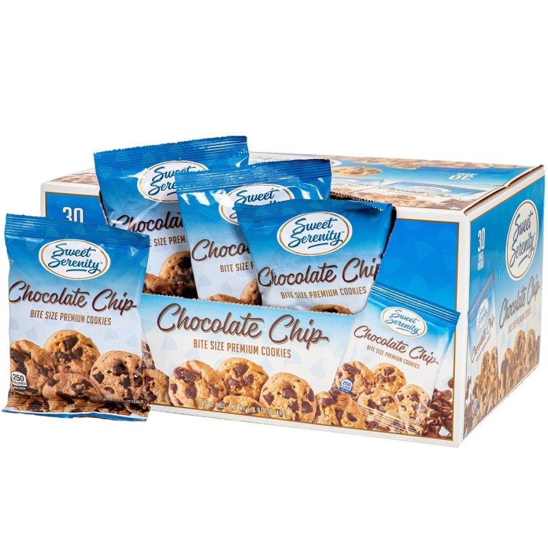 Sweet Serenity Bite Size Premium Chocolate Chip Cookies 2 oz