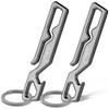 IUMIUN Titanium Quick Pocket Clip Key Chain Holder for EDC-with