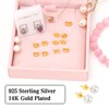 20Pcs/10 Pairs Earring Backs 14K Gold 925 Sterling Silver Earring
