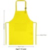 6 Pieces Kids Apron and Cheft Hat Set, Adjustable Child