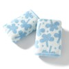 sense gnosis Blue Floral Hand Towels Set of 2 Clovers