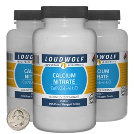 Calcium Nitrate / 1.5 Pounds / 3 Bottles / 99% Pure Reagent Grade/Prills