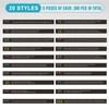 QEERBSIN 20-Pack Bible Verse Silicone Bracelets Bulk Scripture Wristbands