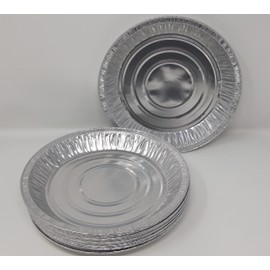Foglish Home & Garden 30 x Aluminium Foil 9" 23cm Round Pie Flan Tart Plates Trays Tin Kitchen Baking Airfryer Oven BBQ 229x22mm