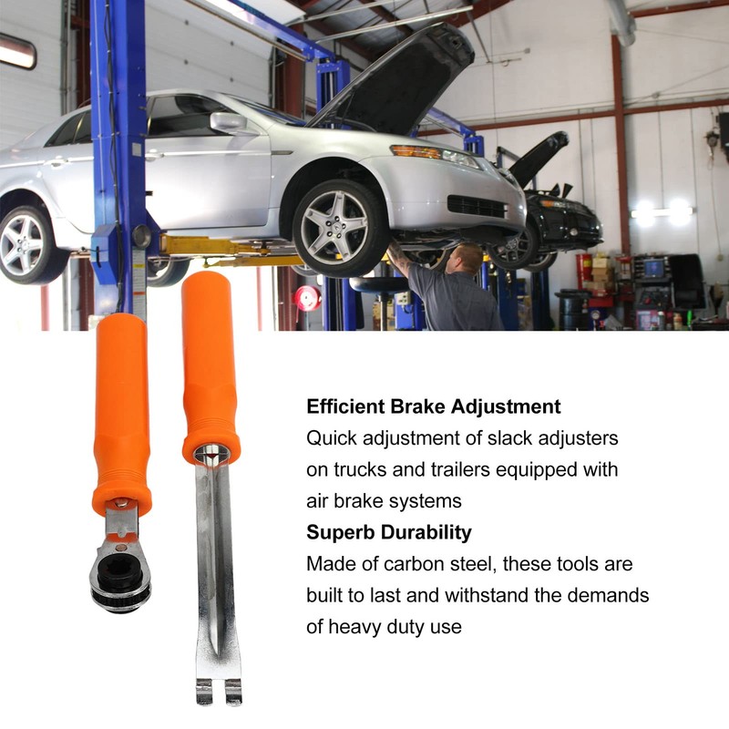 MEKOTRIN 2PCS Automatic Slack Tools, 5/16" Brake Adjustment Tool Ratcheting