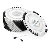 120 Drop Pins (Black - White, 120)