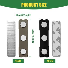 cxxtkcxxlc Magnetic Tablecloth Holders (Pack of 8) - 4 Black, 4 Grey, Invisible Tablecloth Weights, Extra Heavy Clips, Ideal for Garden and Patio Tables, Indoor and Outdoor