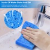 8PCS Dish Sponges Kitchen, Premium Blue Dish Washing Kitchen Sponge,