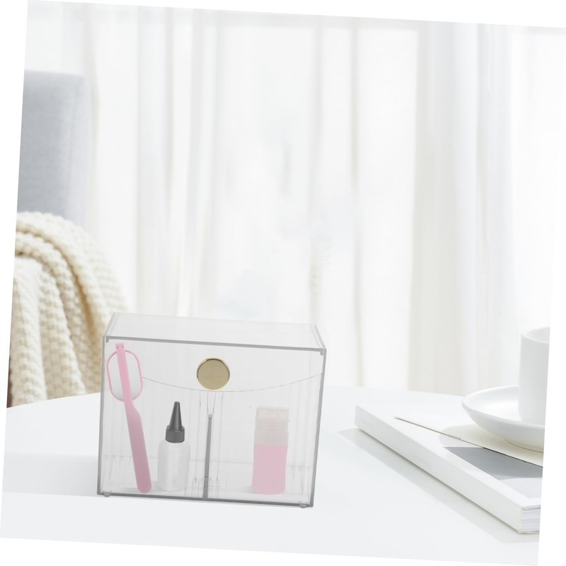 Baluue Convenient Makeup Organizer Transparent Lipstick Storage Box for Vanity