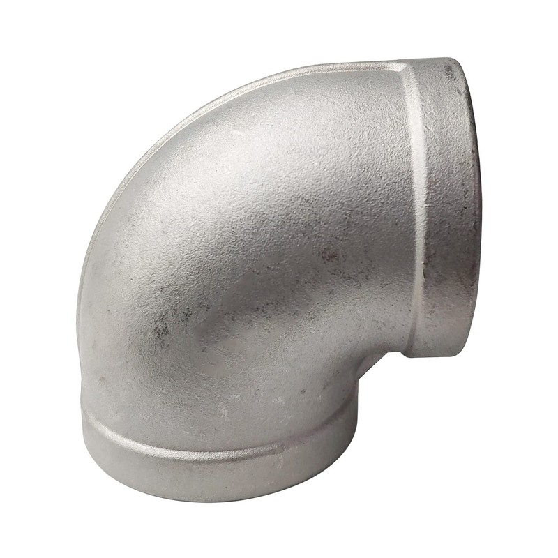 LOZOME 2" Female Threaded Elbow 90 Degree Elbows Angled Stainless