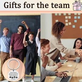 Business Team Gifts for Coworkers Employees Managers Teammate Keychain Staff Appreciation Gifts for Men Women Thank you Gifts for Supervisor Leader Boss Team Member Birthday Gifts for Co Worker Female