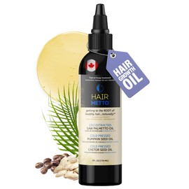 Saw Palmetto Extract Pumpkin Seed Oil for Hair Growth - 10X Potency Targeted Scalp Treatment with Castor, Lavender Scent, Rosemary Oil for Hair 4oz (118ml)