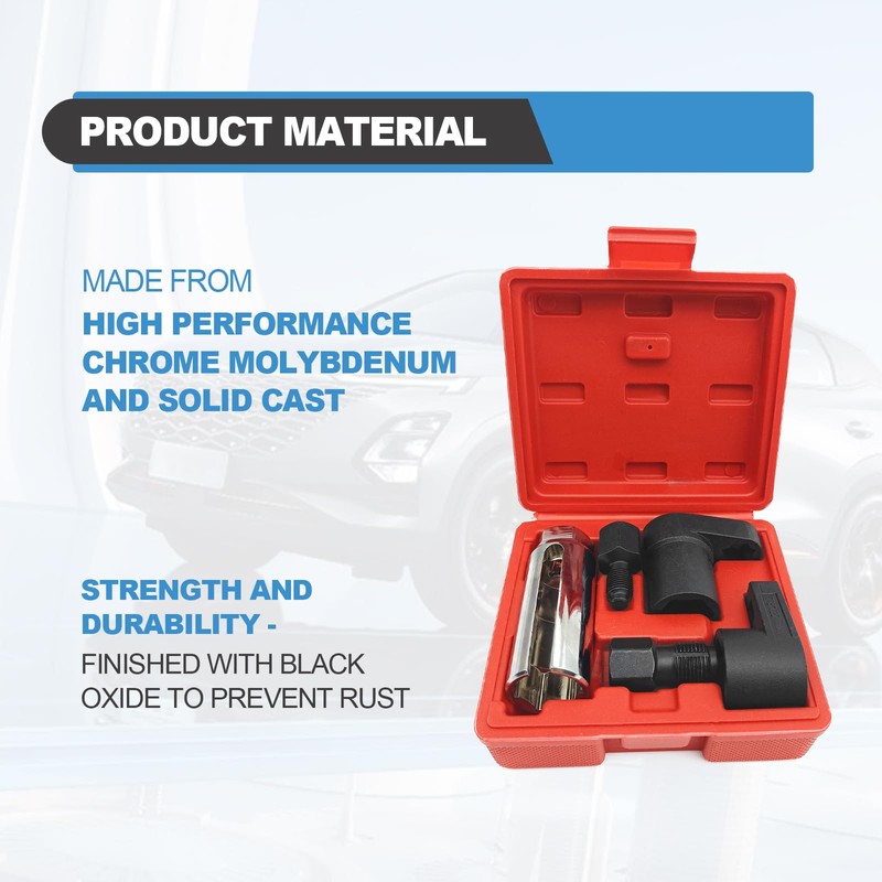 NOTISH 5PCS Automotive O2 Oxygen Sensor Socket Set Wrench Remover