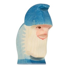 Ostheimer - 25045 - Zwerg blau, Holz, Handarbeit, 6cm x 3,9cm x 2,5cm