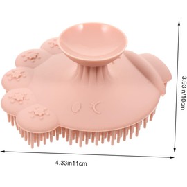 Champú de Silicona para de Bebé Cepillo de Baño Suave para El Cuero Cabelludo Y El Cabello para Recién Nacidos