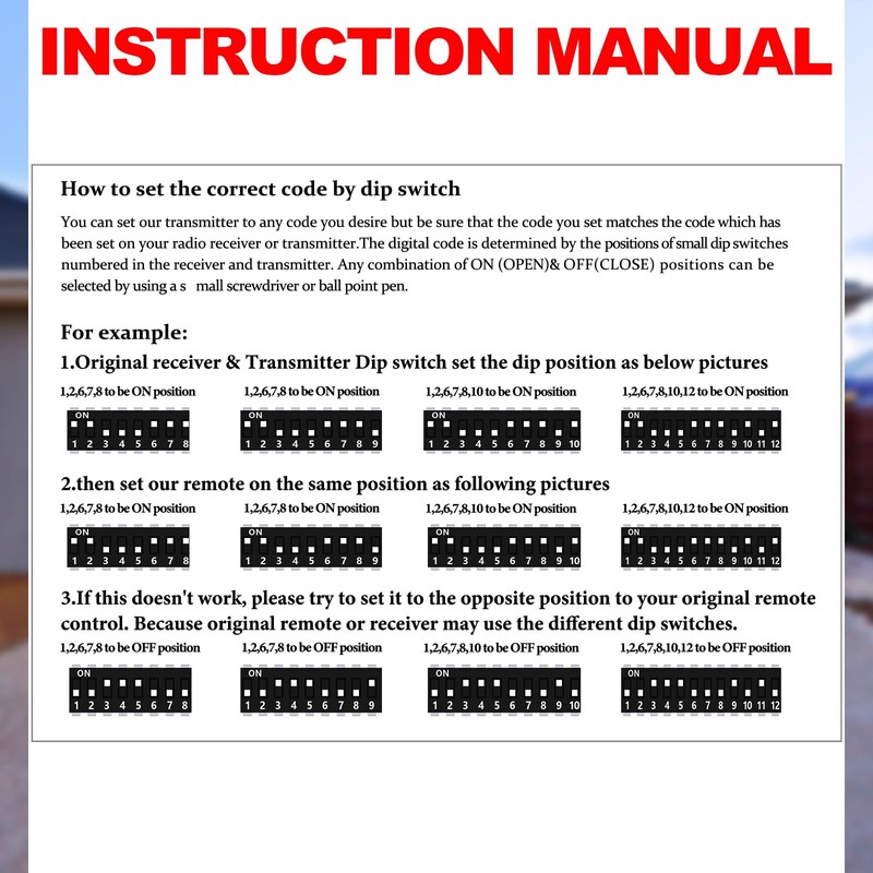 Kingdder 9 Pcs Garage Door Remote Compatible with Linear Multicode