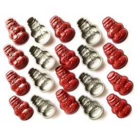 CULIMI Tart Pan Mold - Tartelette Non - Stick Coating Baking Form - Bakeware 20 pcs Set (Snowman)