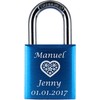♥ Love Goals Engraved Love Padlock with Engraving | Individual