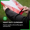 Paperdry Red A4 Landscape Waterproof Clipboard - Cold Proofing Agent,
