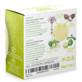 BAMBOEARTH Solid Shampoo Bar And Conditioner Effect Hair Soap – 100% Organic Shampoo Bars For Hair With All Natural Plant Based Essential Oils And Zero Waste Biodegradable Packaging (Lemon)