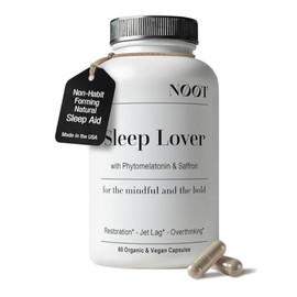 NOOT - Suplemento para los amantes del sueño – Ayuda natural para dormir para adultos y estudiantes | Suplemento para dormir sin hábito con Ashwagandh