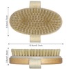 Firschoie Hemu Dry Brush, Natural Bristles, Body Brush for Removing