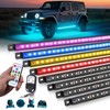 MICTUNING U8 RGB Underglow LED Light Bar, Dual Remote Control,