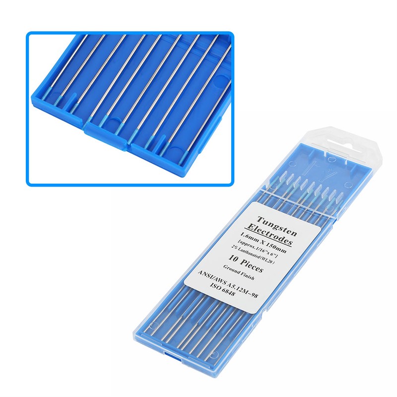 10pcs box WL20 Tungsten Electrode Professional Tig Rod 2.0% Lanthanated