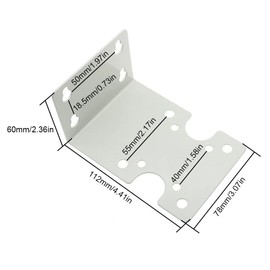 Water Filter Housing Brackets RO Machine Metal Housing Fixed Bracket Single Stage Filter Mounting Plate for Water Filter System, 10-inch/20-inch, White