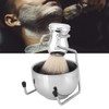 Cocoarm Stainless Steel Shaving Brush, Beard Brush Holder Stand, Soap
