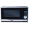 Commercial Chef Countertop Microwave, 1.1 Cubic Feet, Black With Stainless