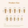 TECNOLOGÍA INFINITA 100 Tips Coffin Ballerina Uñas Postizas Nails Adheribles
