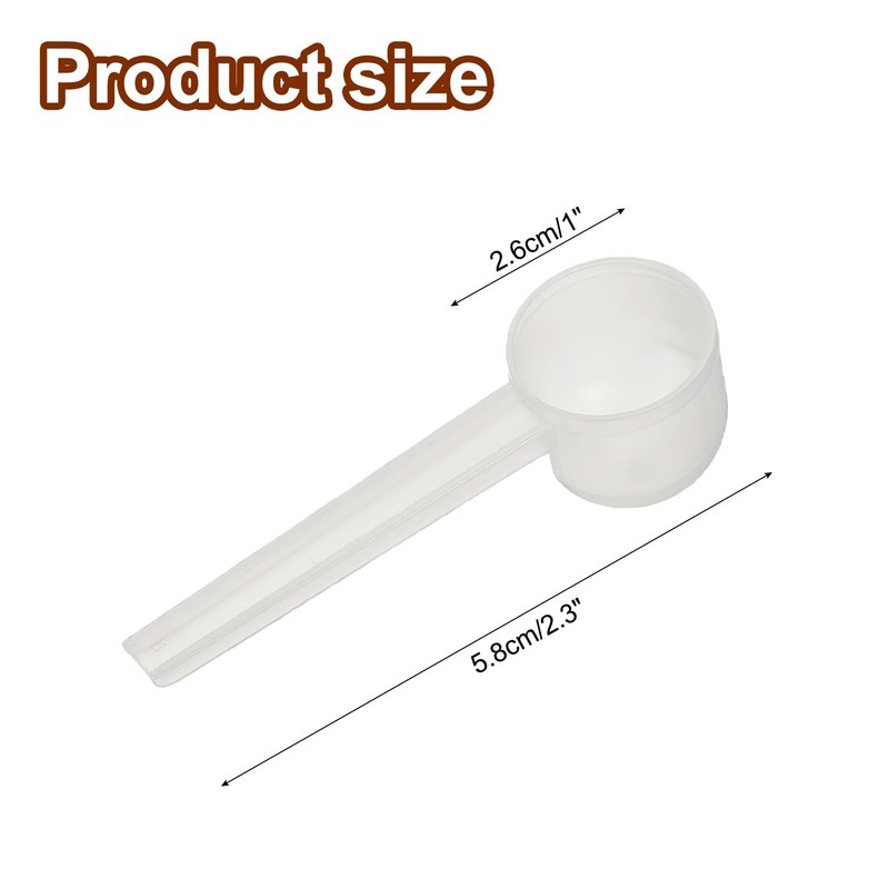 sourcing map Measuring Spoons, Plastic Coffee Scoops Teaspoon for Coffee