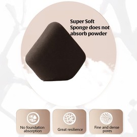 Powder Puff, Makeup Sponge 2PCS, Beauty Blenders Tool - Super Soft Cushion Puff, Triangle Design Wet & Dry Makeup Tool Beauty Blender for Liquid Foundation, Loose Powder, BB Cream, with Storage Box