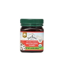 Tranzalpine Organic Manuka Multifloral Honey Blend MGO 50+, No Artificial Flavours, Non GMO, 8.8 Ounce (Pack of 1)